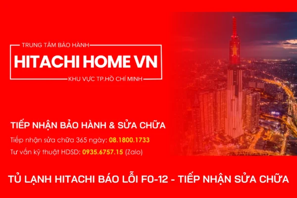 Tu lanh hitachi bao loi f0 12 la bi gi nguyen nhan va cach khac phuc hieu qua