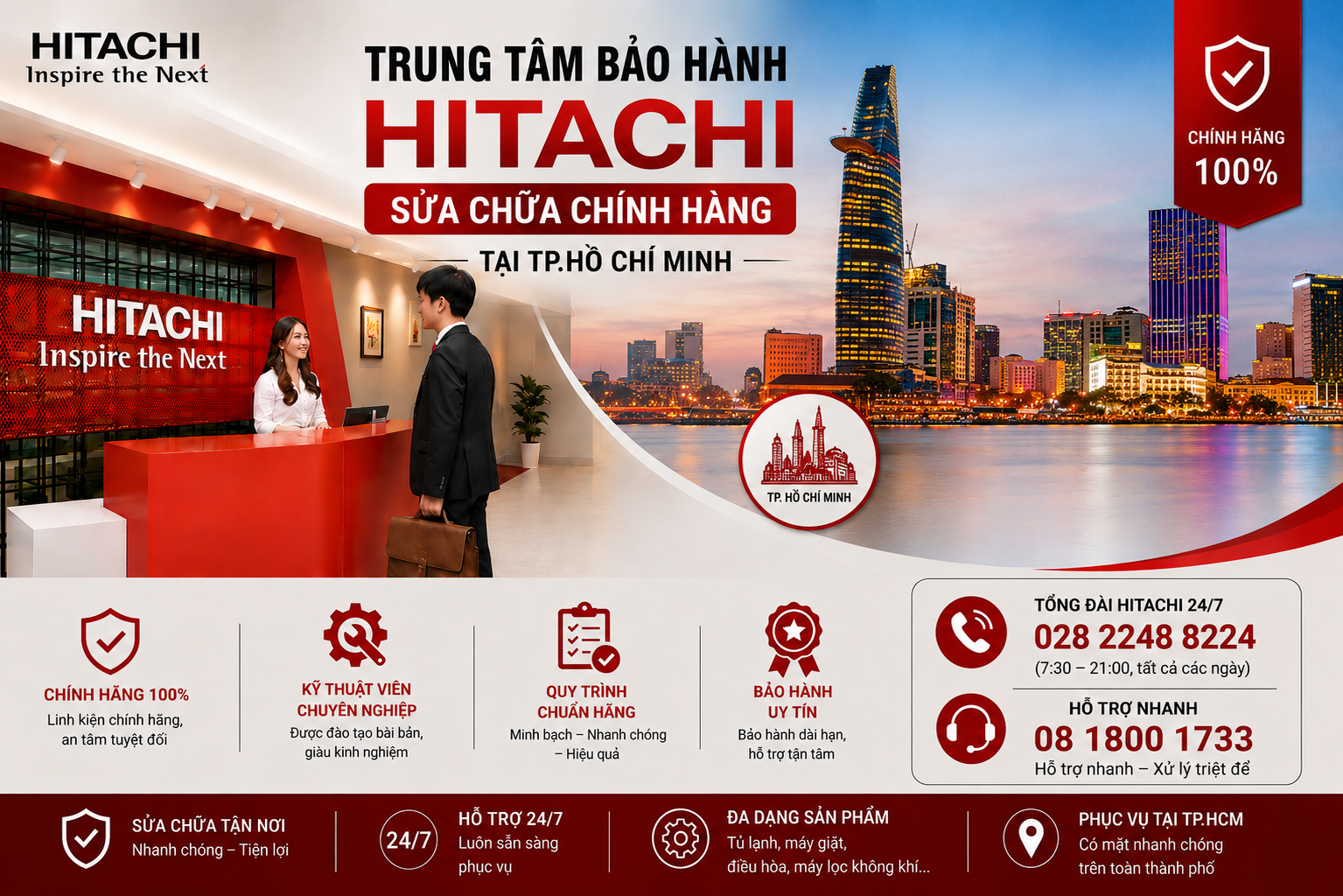 Bao hanh tu lanh hiatchi chinh hang