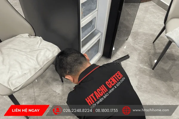 Sua tu lanh hitachi 4 canh bi chay nuoc ngan mat nguyen nhan cach khac phuc hieu qua