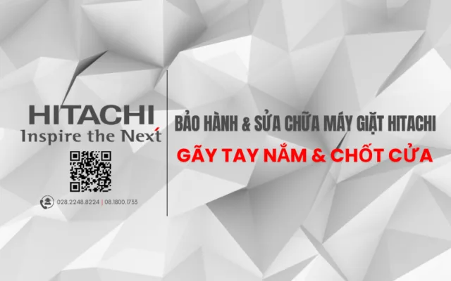 Thay tay nắm cửa và chốt máy giặt Hitachi, Sửa máy giặt Hitachi không mở cửa