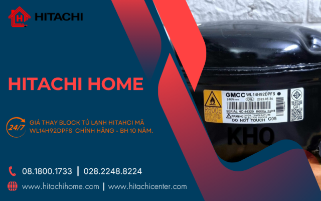 Block tu lanh hitachi ma wl14h92dpfs