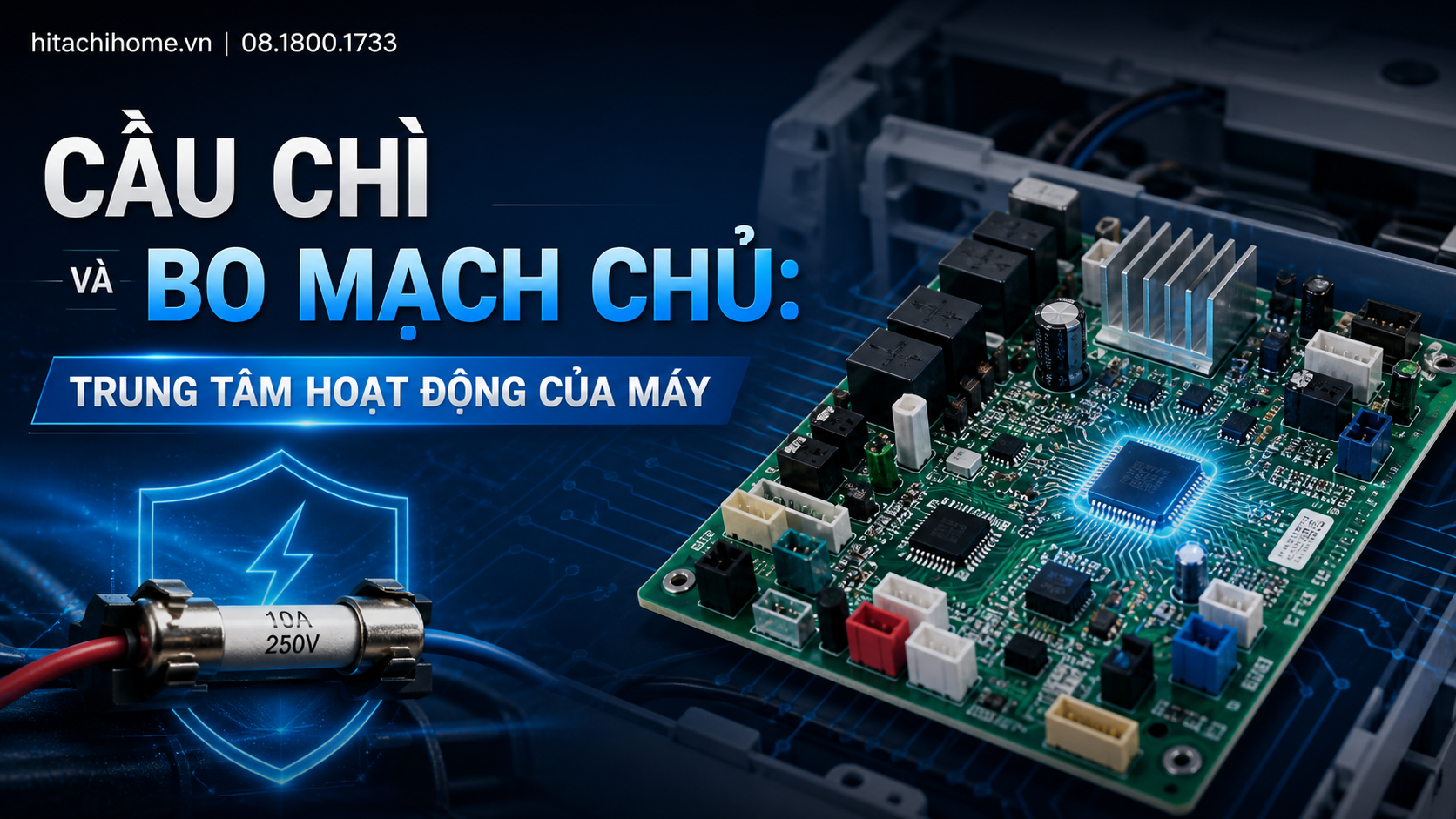 Cầu chì và bo mạch chủ: Trung tâm hoạt động của máy Cầu chì và bo mạch chủ: Trung tâm hoạt động của máy