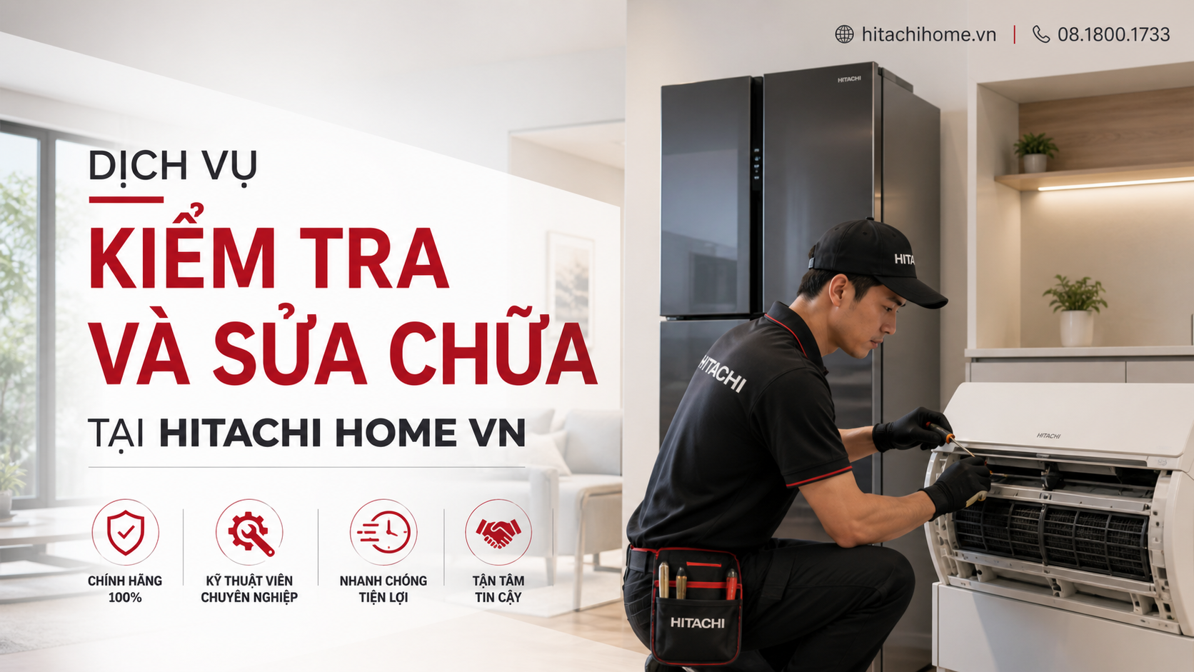 Dịch vụ kiểm tra và sửa chữa tại Hitachi Home VN Dịch vụ kiểm tra và sửa chữa tại Hitachi Home VN