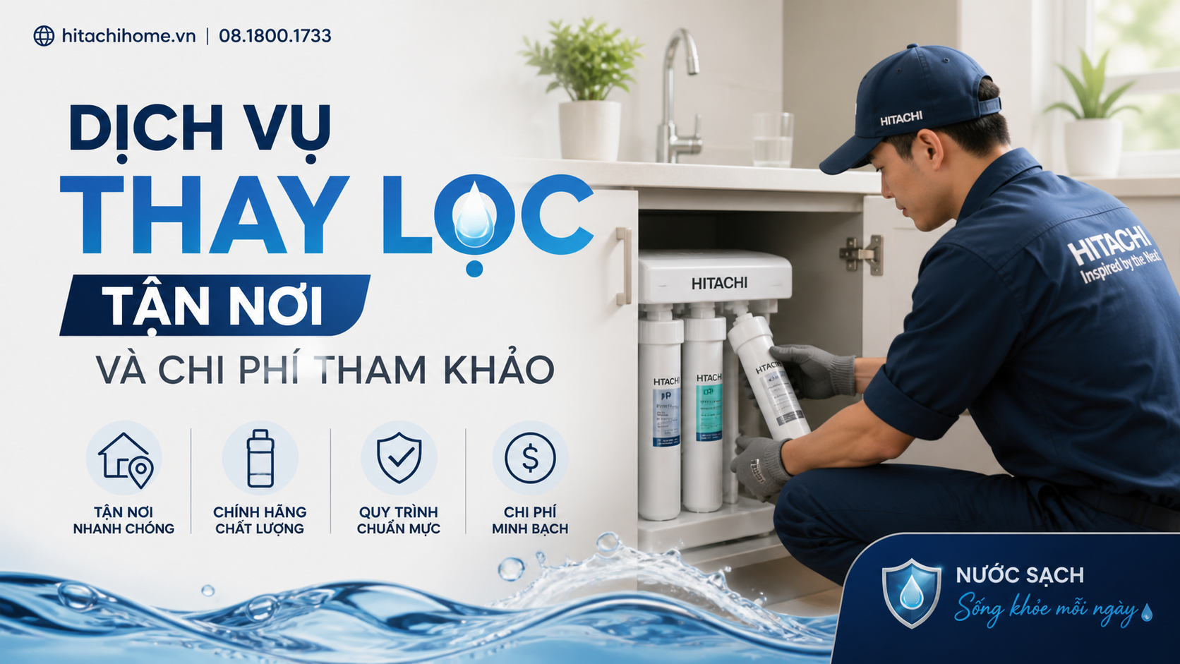 Dịch vụ thay lọc tận nơi và chi phí tham khảo Dịch vụ thay lọc tận nơi và chi phí tham khảo