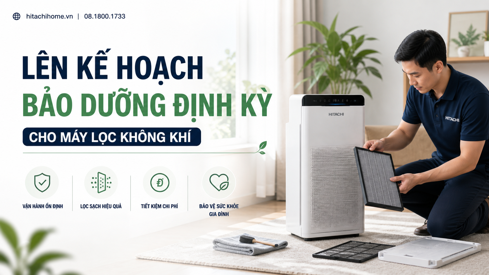 Lên kế hoạch bảo dưỡng định kỳ cho máy lọc không khí Lên kế hoạch bảo dưỡng định kỳ cho máy lọc không khí