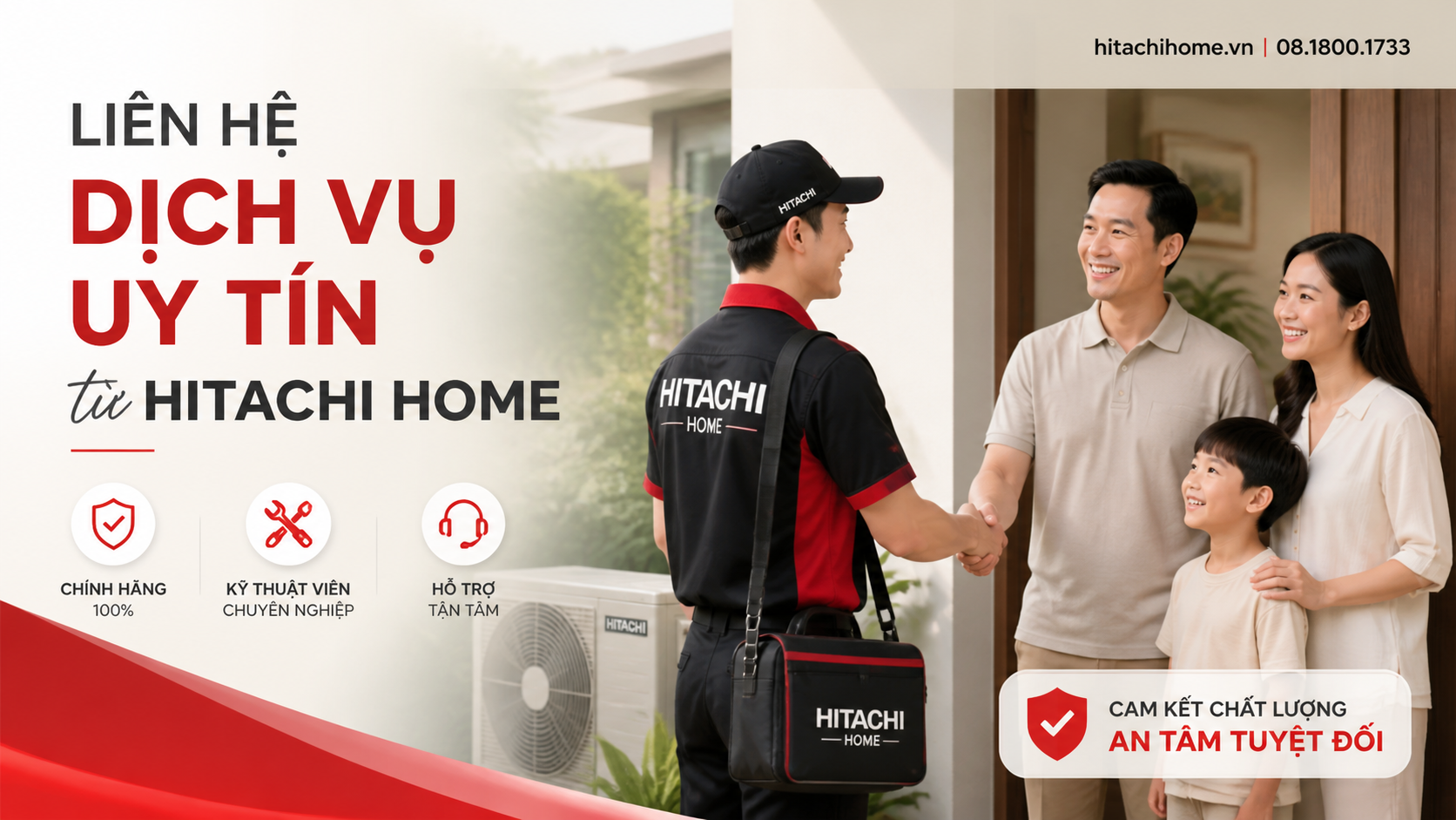 Liên hệ dịch vụ uy tín từ Hitachi Home