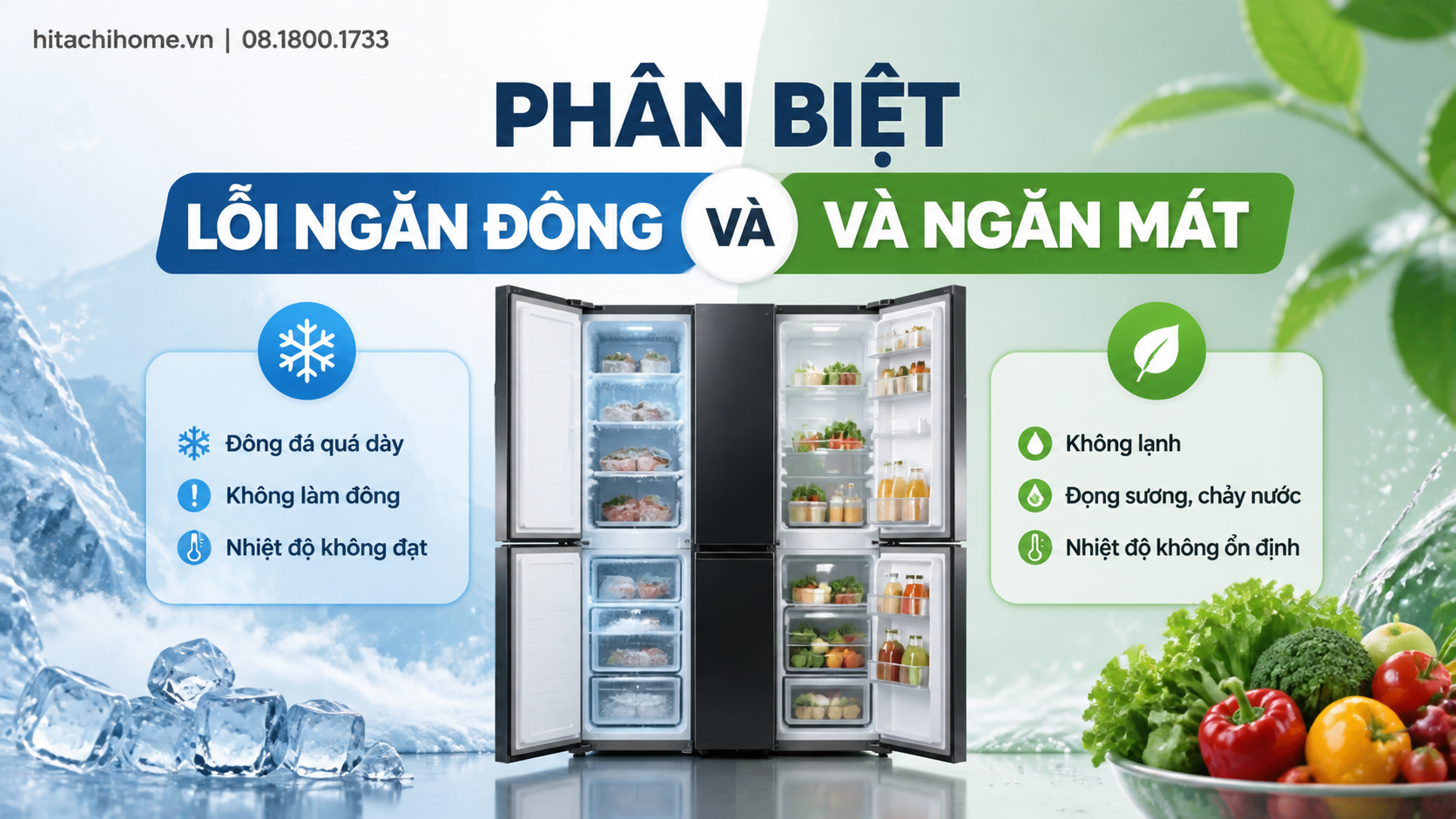 Phân Biệt Lỗi Ngăn Đông Và Ngăn Mát