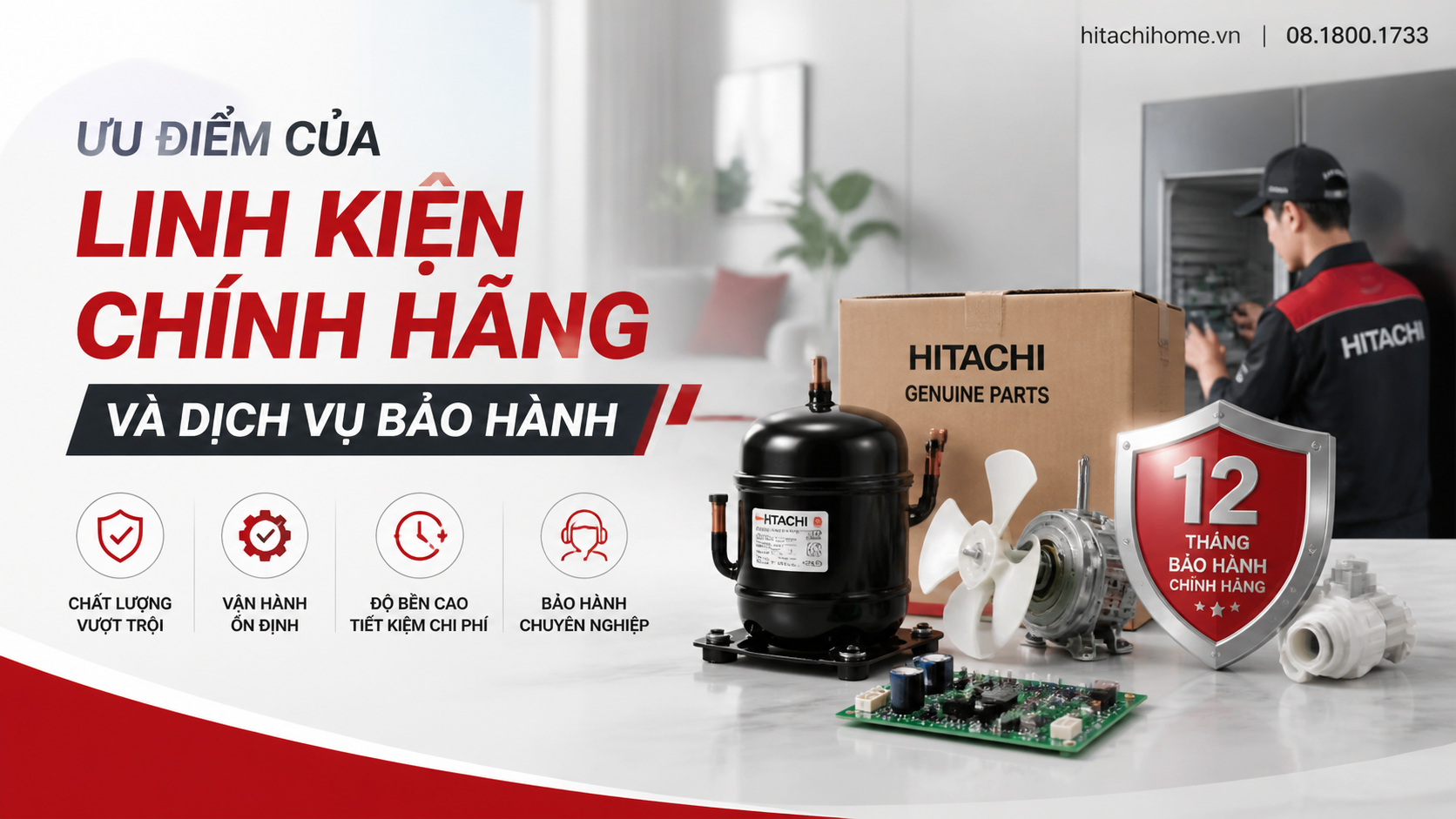 Ưu điểm của linh kiện chính hãng và dịch vụ bảo hành Ưu điểm của linh kiện chính hãng và dịch vụ bảo hành