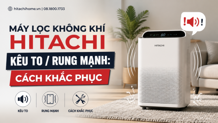 Máy lọc không khí Hitachi kêu to / rung mạnh: Cách khắc phục