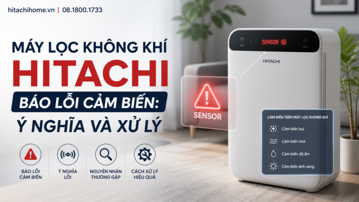 Máy lọc không khí Hitachi báo lỗi cảm biến: Ý nghĩa và xử lý