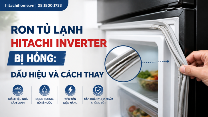 Ron tủ lạnh Hitachi Inverter bị hỏng: Dấu hiệu và cách thay