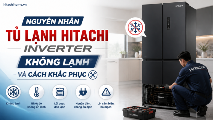 Nguyên nhân tủ lạnh Hitachi Inverter không lạnh và cách khắc phục