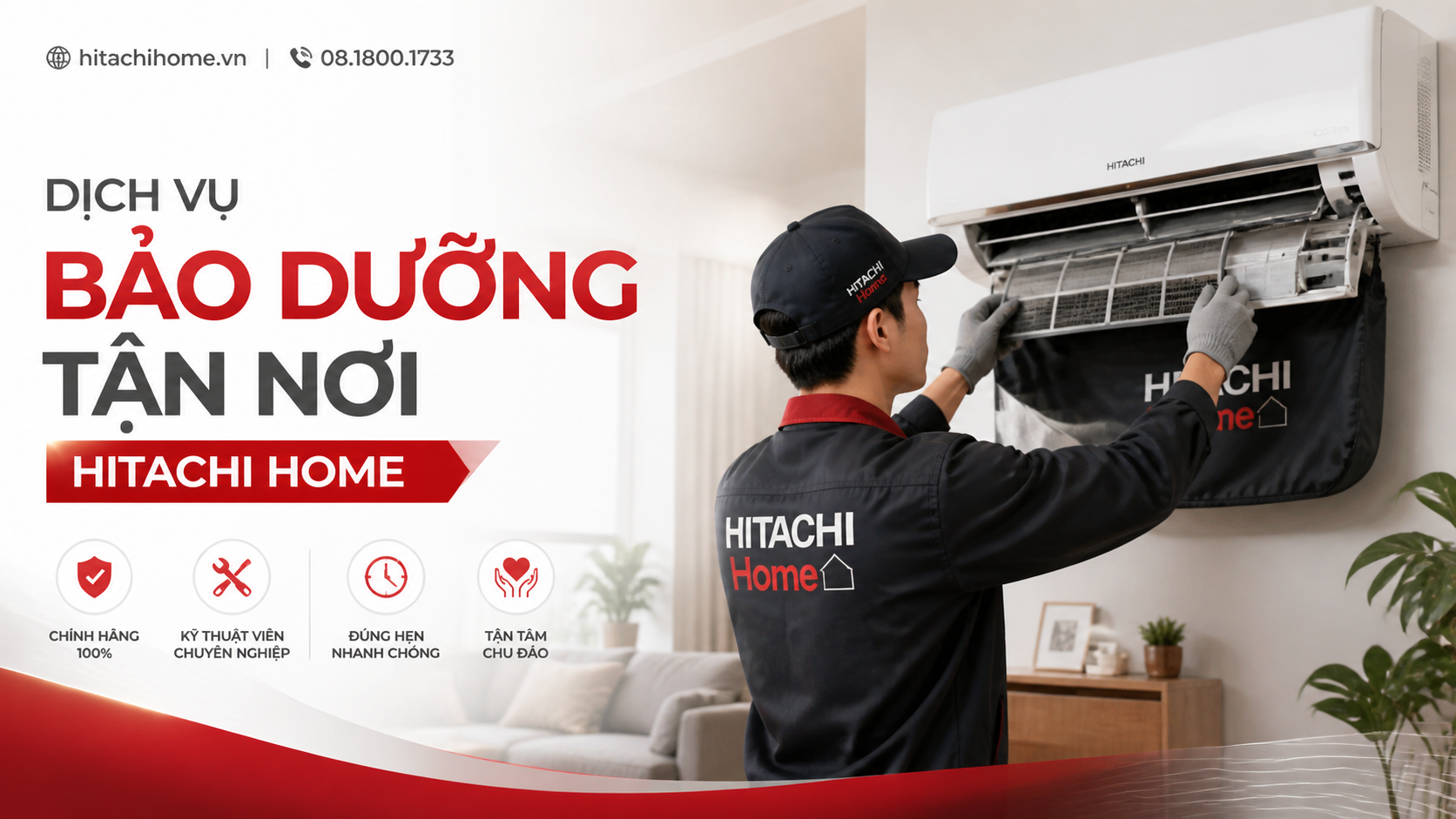Dịch vụ bảo dưỡng tận nơi Hitachi Home Dịch vụ bảo dưỡng tận nơi Hitachi Home