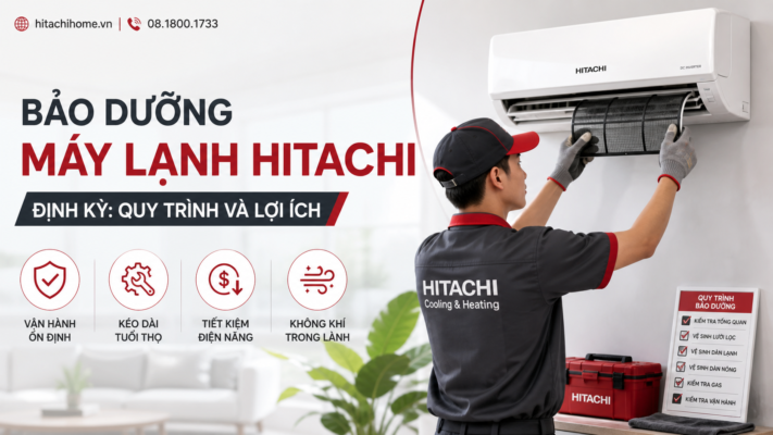 Bảo dưỡng máy lạnh Hitachi định kỳ: Quy trình và lợi ích