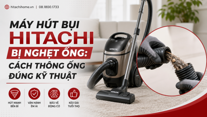 Máy hút bụi Hitachi bị nghẹt ống: Cách thông ống đúng kỹ thuật